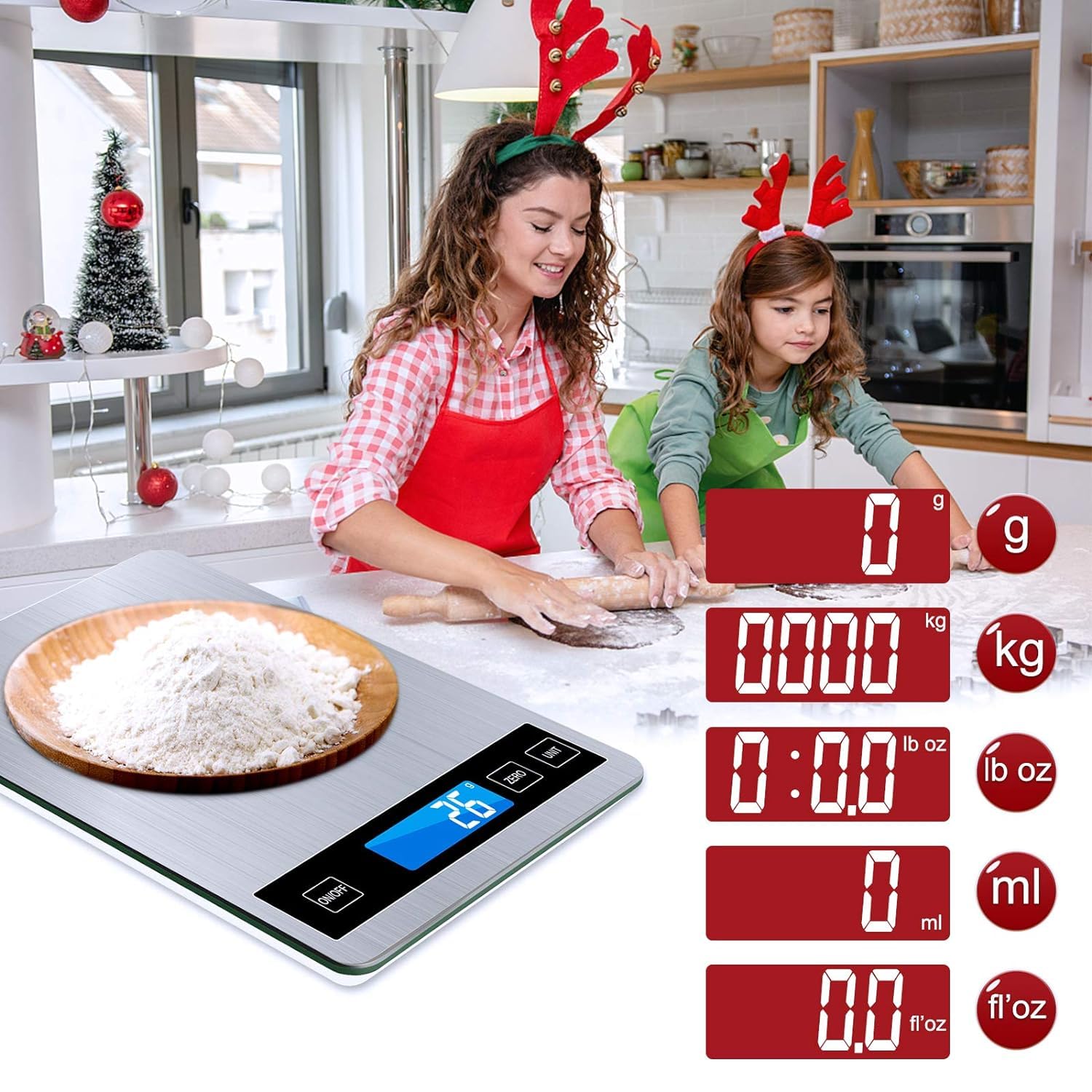 balance de cuisine numérique 15 kg avec écran lcd + acier inoxydable + verre trempé précision jusqu'à 1 g g/kg/lb:oz/ml/fl'oz type c ou piles balance de cuisine numérique 15 kg avec écran lcd + acier inoxydable + verre trempé précision jusqu'à 1 g g/kg/lb:oz/ml/fl'oz type c ou piles