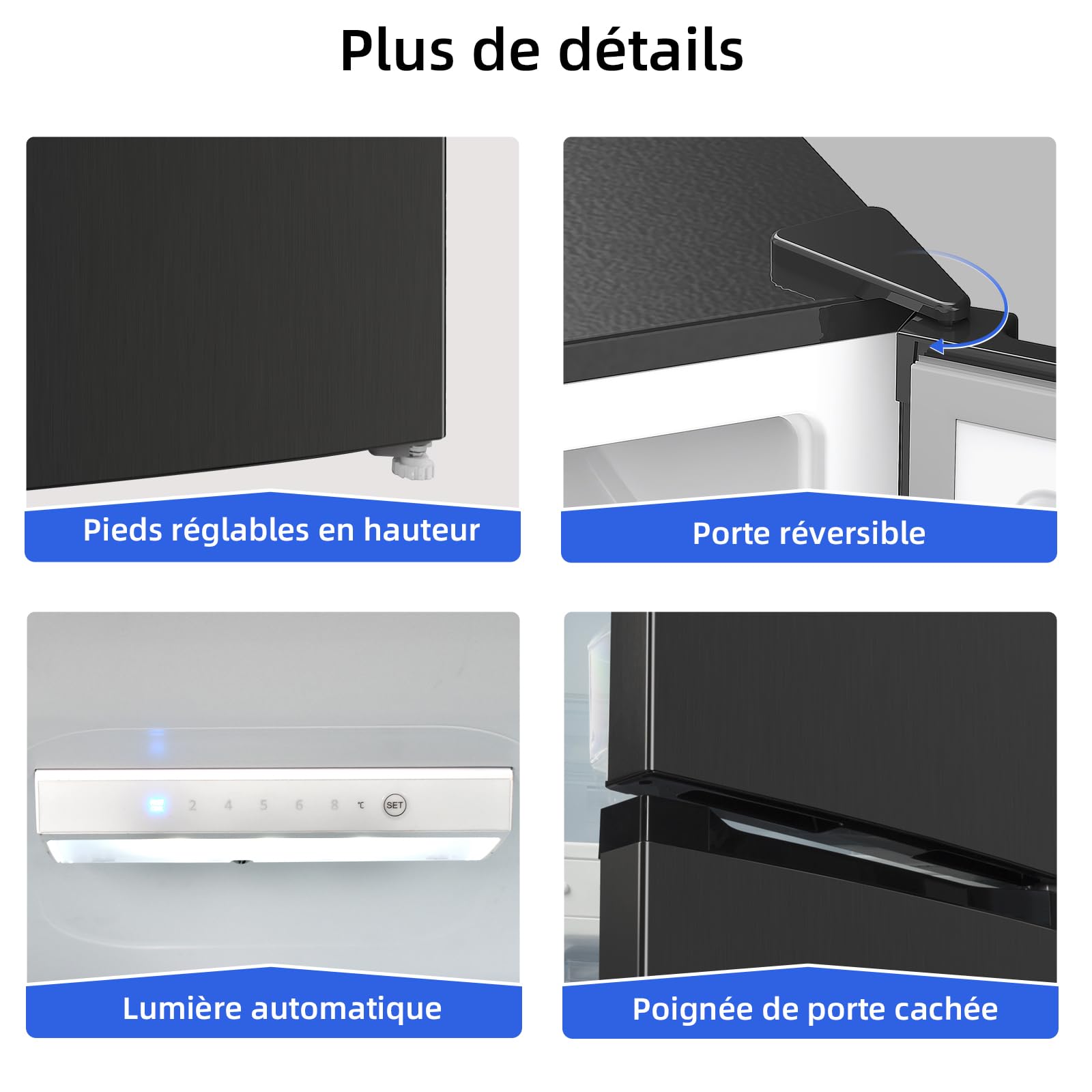 réfrigérateur fbm260l 262l (187+75), low frost, acier inoxydable, 12 ans de garantie sur le compresseur réfrigérateur fbm260l 262l (187+75), low frost, acier inoxydable, 12 ans de garantie sur le compresseur
