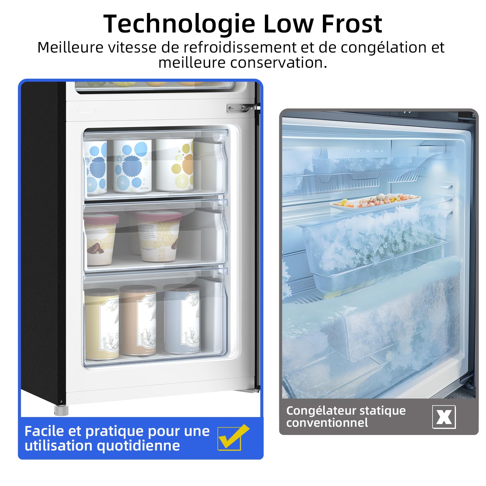 réfrigérateur fbm260l 262l (187+75), low frost, acier inoxydable, 12 ans de garantie sur le compresseur réfrigérateur fbm260l 262l (187+75), low frost, acier inoxydable, 12 ans de garantie sur le compresseur